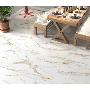 Piso Cerâmico Marmorizado Brilhante Retificado HD Lírio Tipo A 67X67CM - 58813 - Arielle
