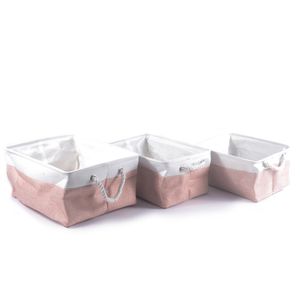 Cj De Cestos Linho 3Un 41X30/36X26/31X20Cm Hasiera