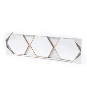 Cj Espelhos Hexagonal 3Un 22,5X19Cm Hasiera