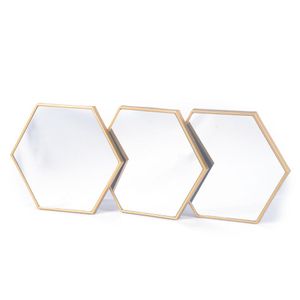 Cj Espelhos Hexagonal 3Un 22,5X19Cm Hasiera