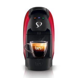 Máquina de Café Espresso Automática Luna 700ml Vermelha 220V - Tres Coracoes