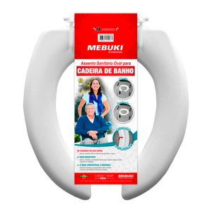 Assento Sanitário Mebuki para Cadeira de Banho Aberto