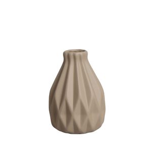 Vaso Esmeralda 21Cm Bege 16401 Ceramica Judite