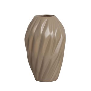 Vaso Hortencia 30Cm Bege 161005 Ceramica Judite