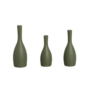 Kit C/3 Vasos Vd Musgo 19929 Ceramica Judite