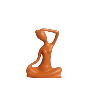 Estatua Ioga Terracota 56308 Ceramica Judite