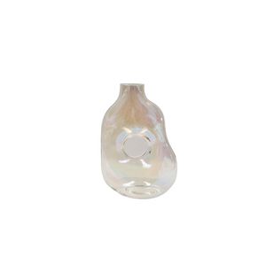 Vaso Hasiera Vidro 18x9x26cm Colorido Hasiera