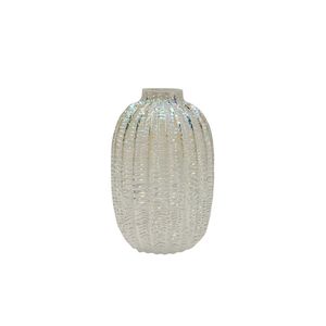 Vaso Hasiera Vidro 15x15x25cm Colorido Hasiera
