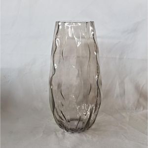 Vaso Hasiera Vidro 20x20x40,5cm Marrom Hasiera