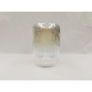 Vaso Hasiera Vidro 15x15x23,8cm Colorido Hasiera