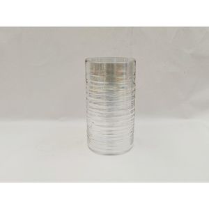 Vaso Hasiera Vidro 12x12x23,5cm Colorido Hasiera