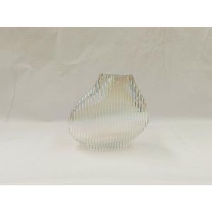 Vaso Hasiera Vidro 19x9,5x18,5cm Colorido Hasiera