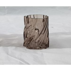 Vaso Hasiera Vidro 8x8x8cm Marrom Hasiera
