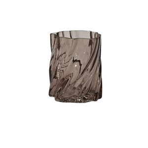 Vaso Hasiera Vidro 8x8x8cm Marrom Hasiera