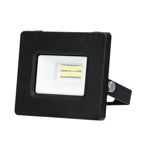 Refletor Led Smd 10W 6500K Preto Fortec