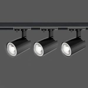 Kit 3Pcs Spot De Trilho 5W Cct 2700K-4100K-6500K Preto Fortec