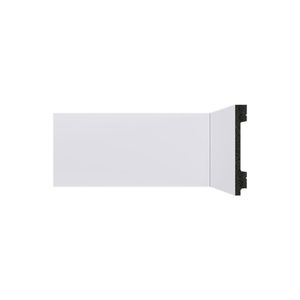 Rodape 100X13Mm B105 Br/Liso 2,20M Santa Luzia
