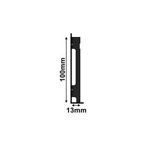 Rodape 100X13Mm B104 Br/Frisado 2,20M Santa Luzia