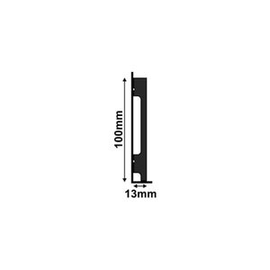 Rodape 100X13Mm B105 Br/Liso 2,20M Santa Luzia