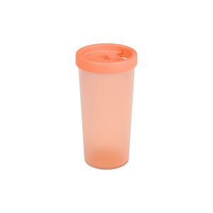 Copo C/Tampa Nutri 500Ml Coza Laranja