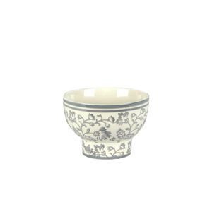 Cachepot Ceramica Branco/Cinza 20X20X14 Cm Hasiera