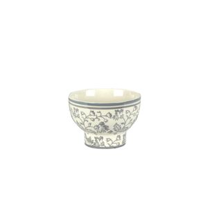 Cachepot Ceramica Branco/Cinza 23X23X15 Cm Hasiera