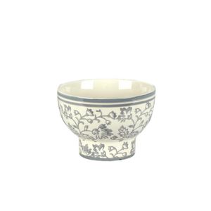 Cachepot Ceramica Branco/Cinza 16.5X16.5X12 Cm Hasiera