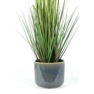 Cachepot Ceramica Azul 15.5X15.5X13 Cm Hasiera