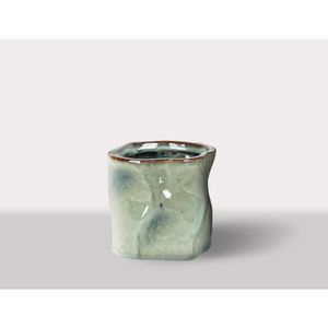 Cachepot Ceramica Verde 17.5X17.5X17 Cm Hasiera