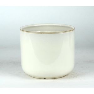Cachepot Ceramica Branco 15.5X15.5X13 Cm Hasiera