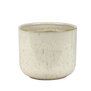 Cachepot Ceramica Branco 15.5X15.5X13 Cm Hasiera