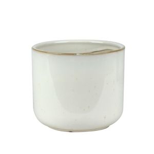 Cachepot Ceramica Branco 15.5X15.5X13 Cm Hasiera