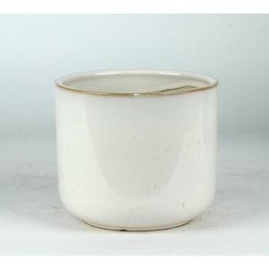 Cachepot Ceramica Branco 15.5X15.5X13 Cm Hasiera