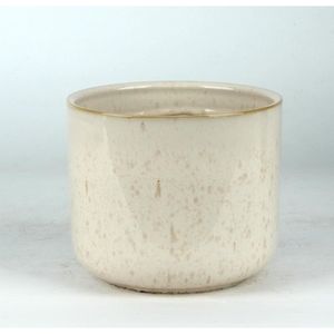 Cachepot Ceramica Branco 15.5X15.5X13 Cm Hasiera