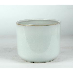 Cachepot Ceramica Azul Bebe 15.5X15.5X13 Cm Hasiera