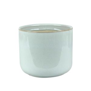 Cachepot Ceramica Azul Bebe 15.5X15.5X13 Cm Hasiera