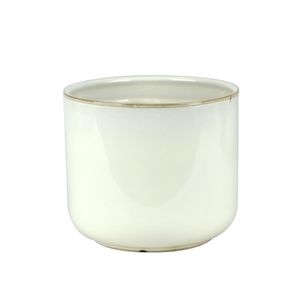 Cachepot Ceramica Branco 15.5X15.5X13 Cm Hasiera