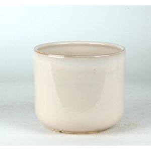 Cachepot Ceramica Branco 15.5X15.5X13 Cm Hasiera