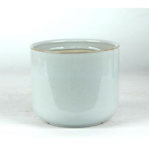Cachepot Ceramica Azul Bebe 15.5X15.5X13 Cm Hasiera