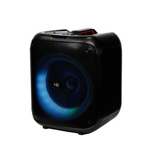 Caixa de Som Bluetooth Iluminacao Led com Controle Remoto Funcao TWS 300W Preto - HSX BOX-350 - Hot Sat