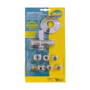 Adaptador para Filtro em ABS Cromado com Registro Integrado Blukit