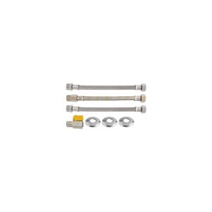 Kit de Instalação para Aquecedor a Gás com Mini Válvula e Flexível de 40cm Blukit