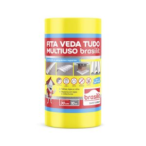 Fita Veda Tudo 30Cmx10M Aluminio Brasilit