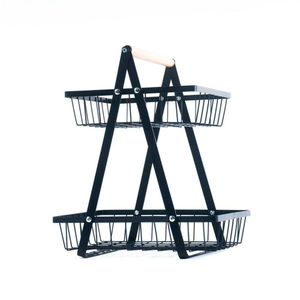 Fruteira De Ferro Preta 34X21Cm - Skyway