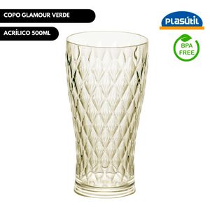 Copo Glamour Âmbar B4 500Ml - 14205 - Plasútil