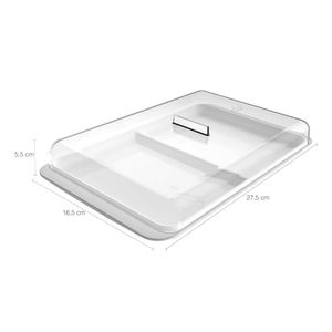 Porta Frios Duplo Break Branco 27,5 X16,5X5,5Cm - Pf450Bcf - Ou