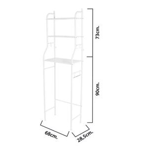 Prateleira Para Banheiro Branca 90X27Cm - Skyway