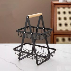 Fruteira De Ferro Preta 34X21Cm - Skyway