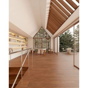 Porcelanato Madeira Acetinado Retificado Caruá Rosso Satin Tipo A 26X106CM - C61905R1 Biancogres