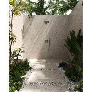 Porcelanato Granito Acetinado Retificado Dorcia Terrazo Beige Satin Tipo A 100X100CM - CQ0875A1 Biancogres